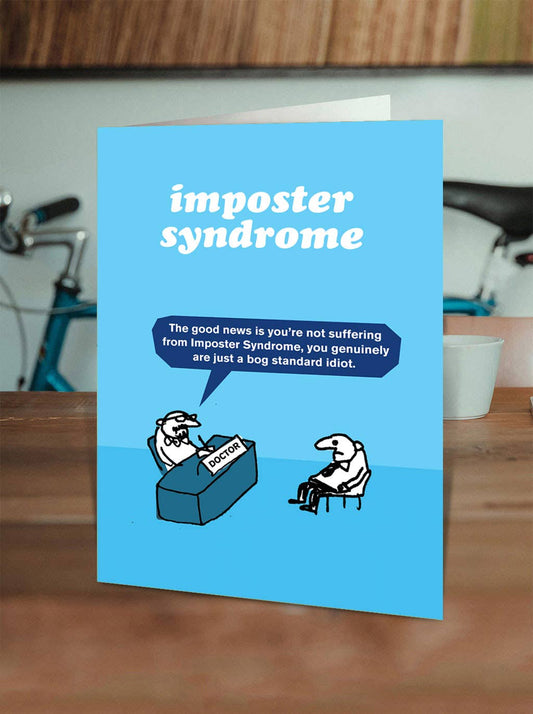 Funny Imposter Greetings Card Modern Toss Office Humour Novelty Birthday Gift UK