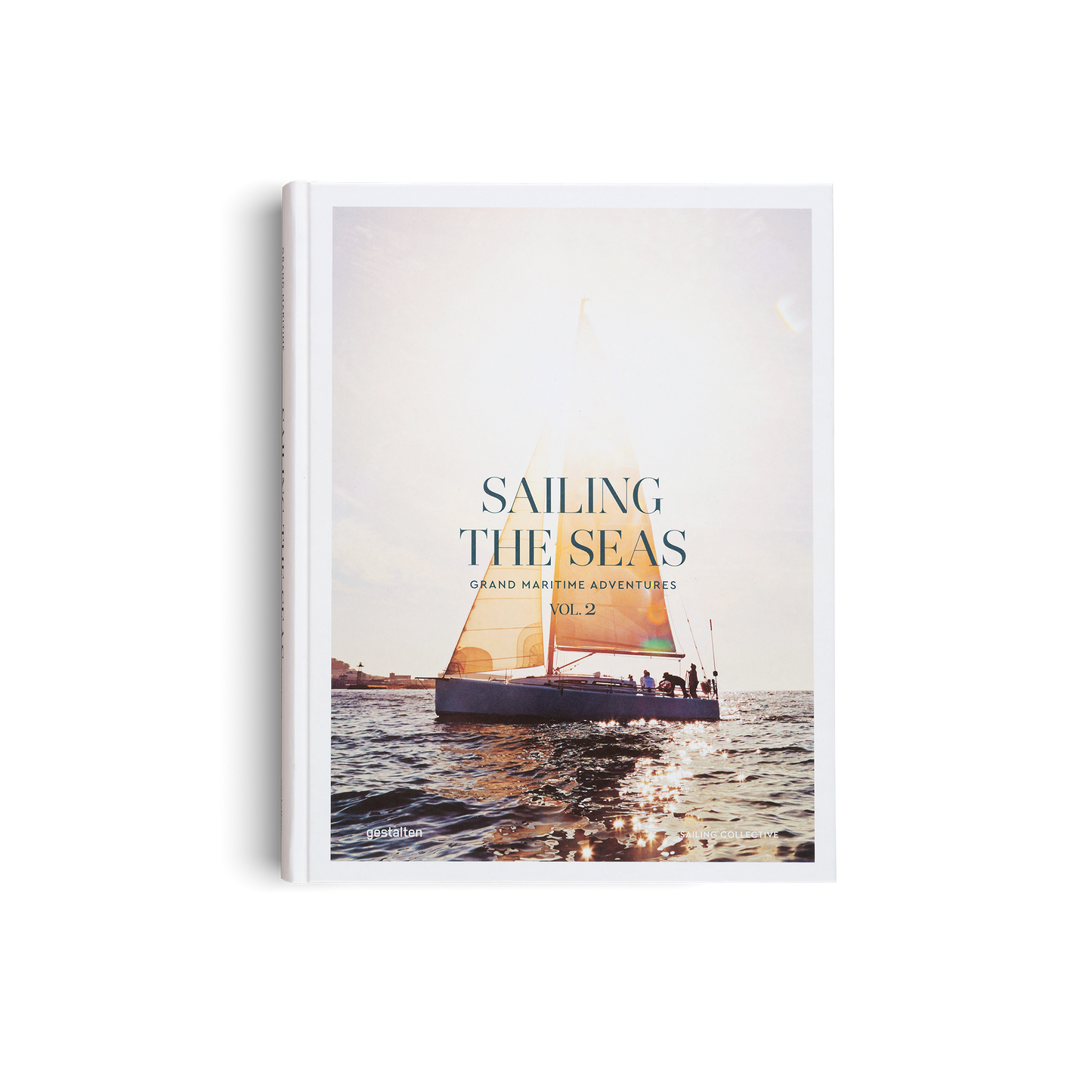 Book titled 'Sailing the Seas' with a sailboat on the cover, displayed against a white background.