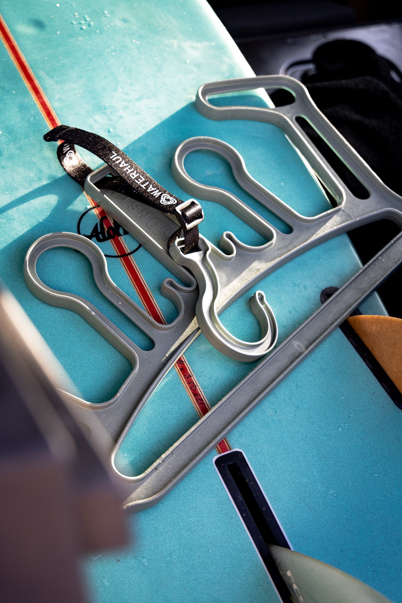 C-Monsta x Waterhaul wetsuit hanger from Eco-Friendly-Online-Shop, crafted from recycled marine plastics for sustainable surf and watersports gear storage.