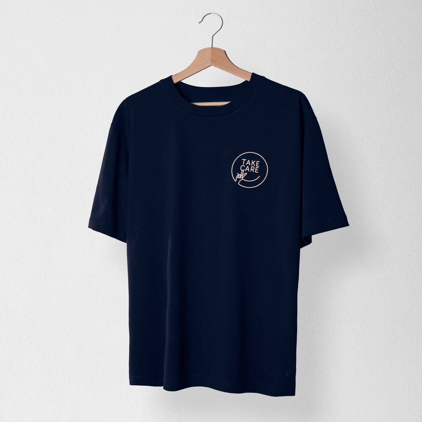 Take Care unisex T-shirt from Eco-Friendly-Online-Shop, featuring a mindful design for everyday sustainable style.