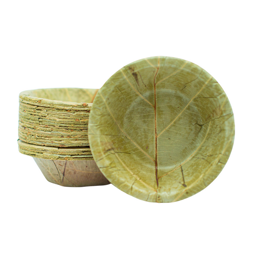 Mini Sal Leaf Bowls - 10cm / 4 inch diameter