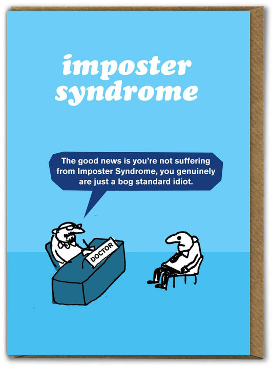 Funny Imposter Greetings Card Modern Toss Office Humour Novelty Birthday Gift UK