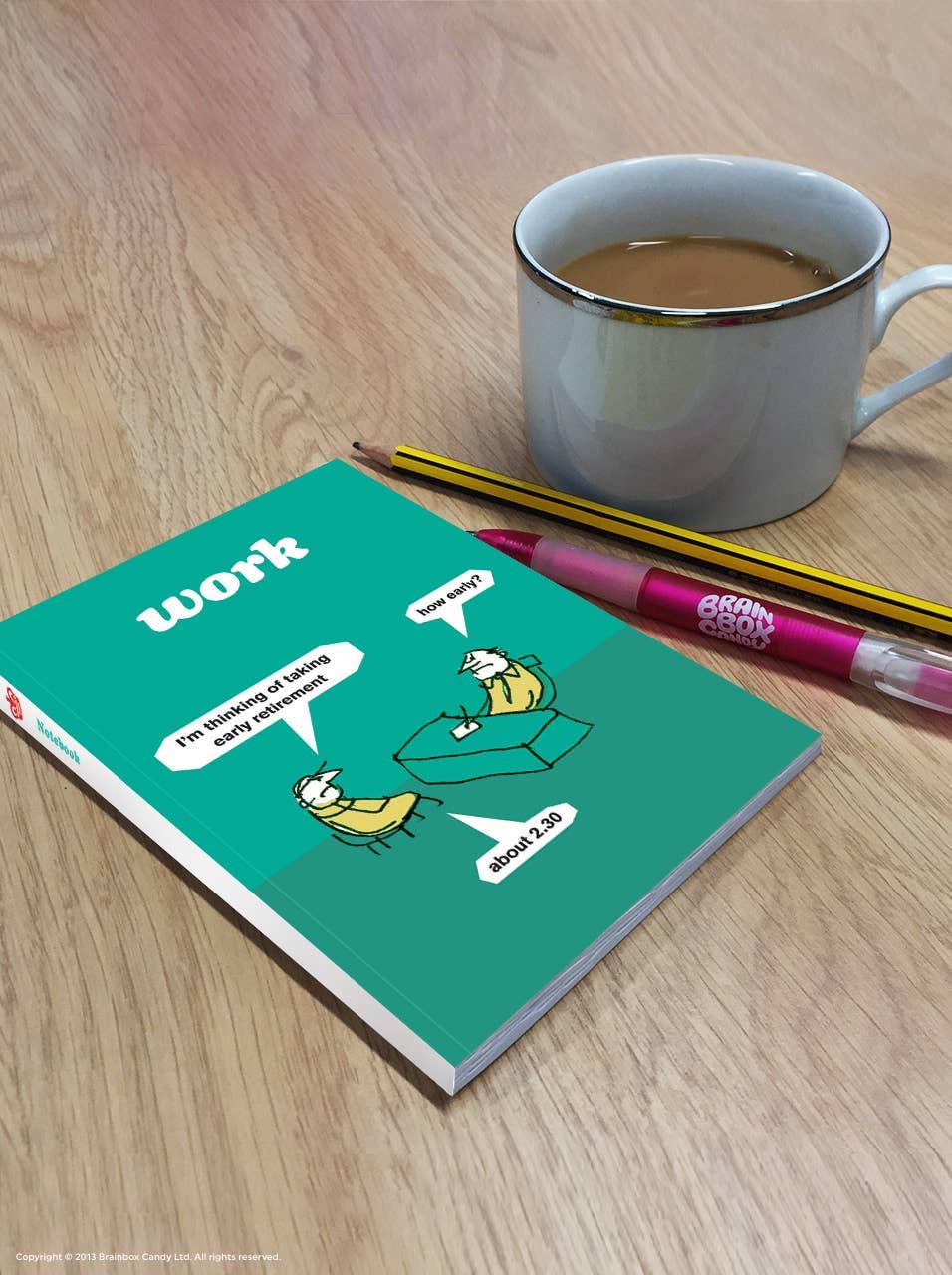 Sale Funny A6 Notebook - Retire Early  By Modern Toss