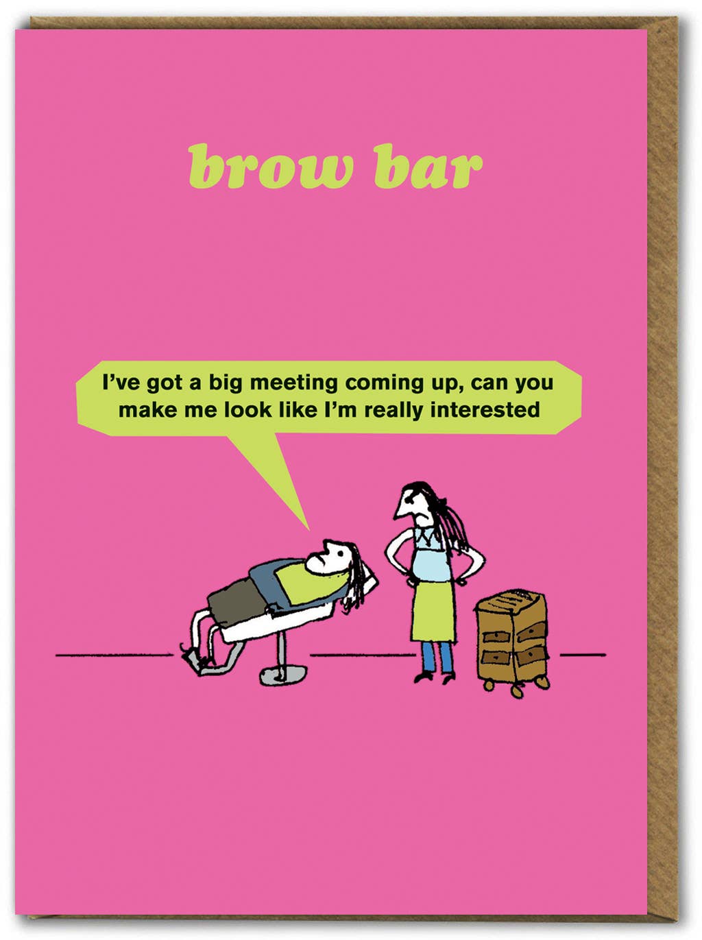 Funny Birthday Card - Brow Bar Greetings Card By Modern Toss