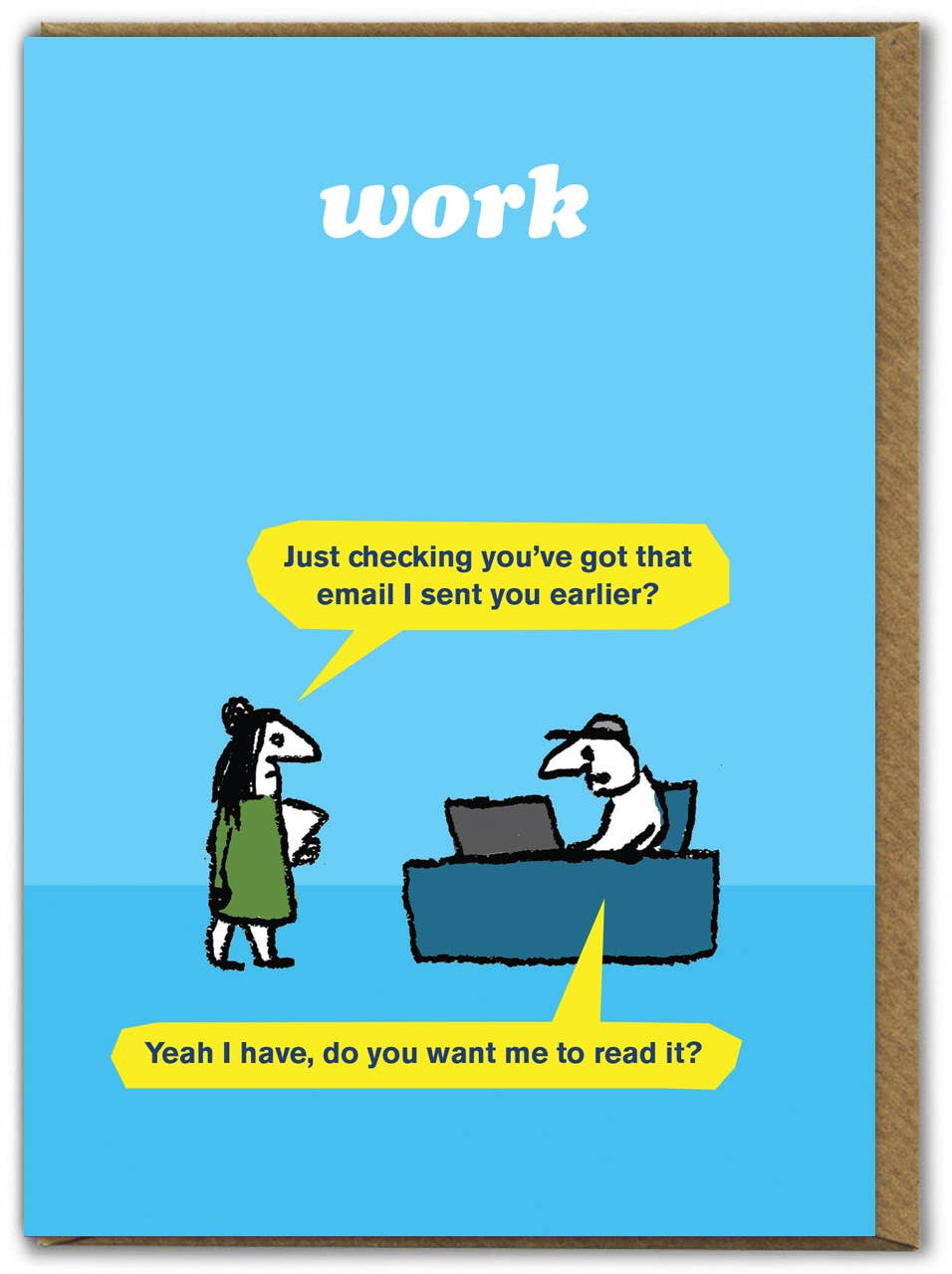 Funny Birthday Card - Email Check by Modern Toss