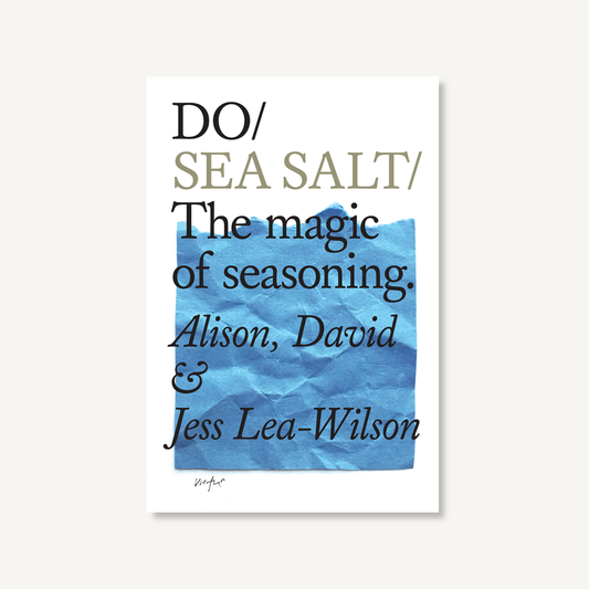 Book cover of 'DO/SEA SALTY' with a blue watercolor design on a white background