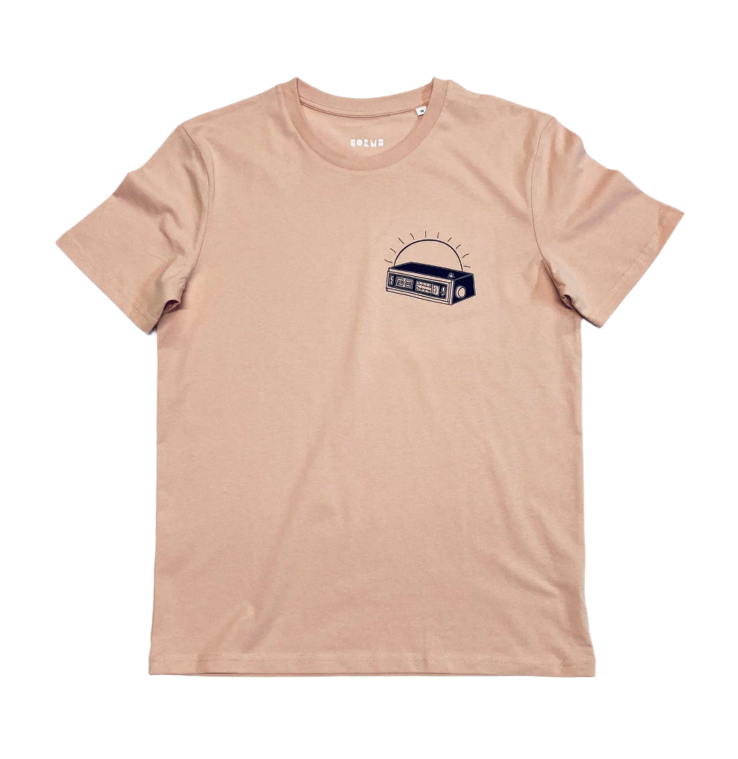 Golden Hour Radio – Unisex Organic Cotton T-Shirt (Peach)