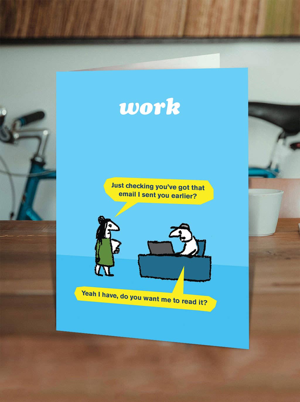 Funny Birthday Card - Email Check by Modern Toss