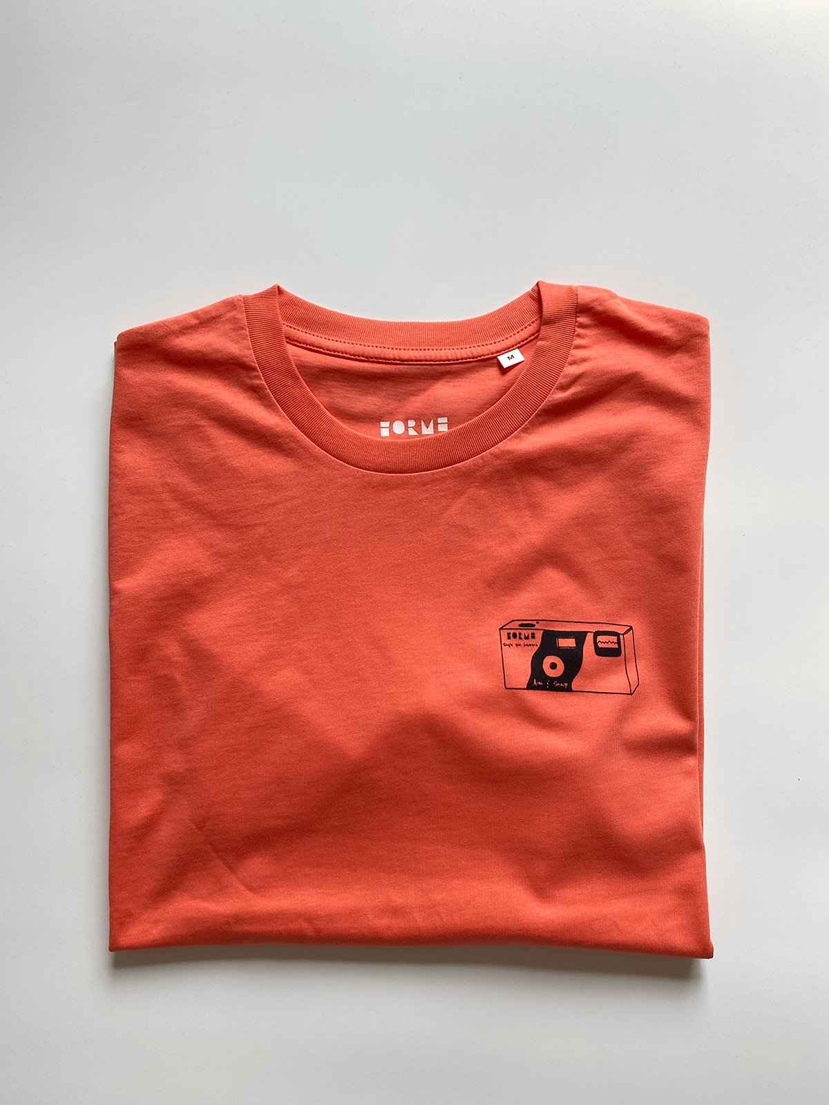 Aim & Snap Disposable Camera Unisex T-Shirt - Orange