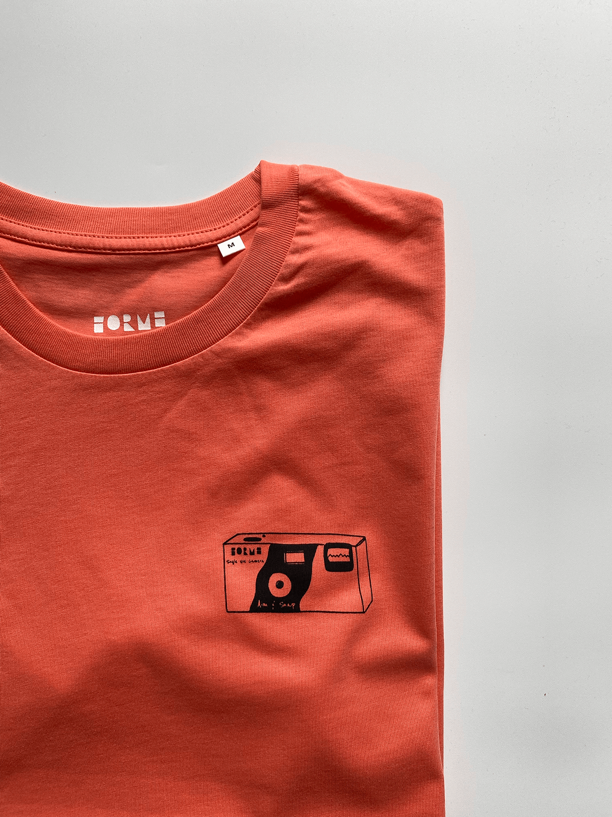 Aim & Snap Disposable Camera Unisex T-Shirt - Orange