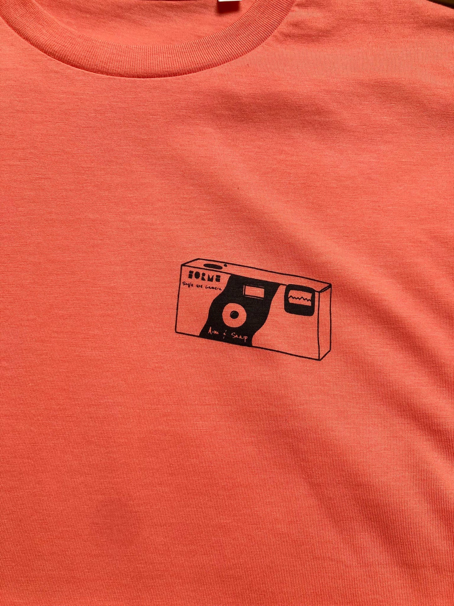 Aim & Snap Disposable Camera Unisex T-Shirt - Orange