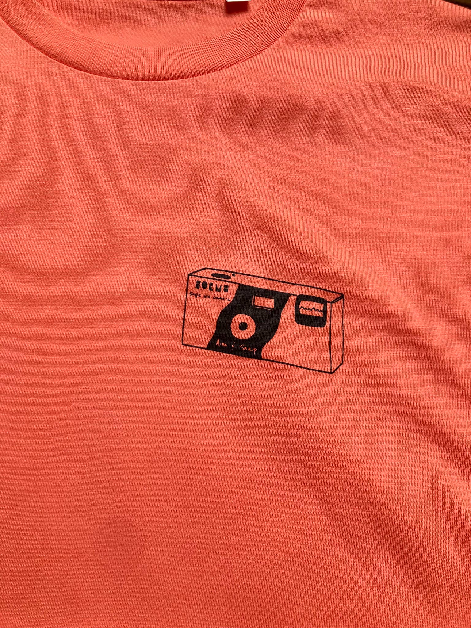 Aim & Snap Disposable Camera Unisex T-Shirt - Orange