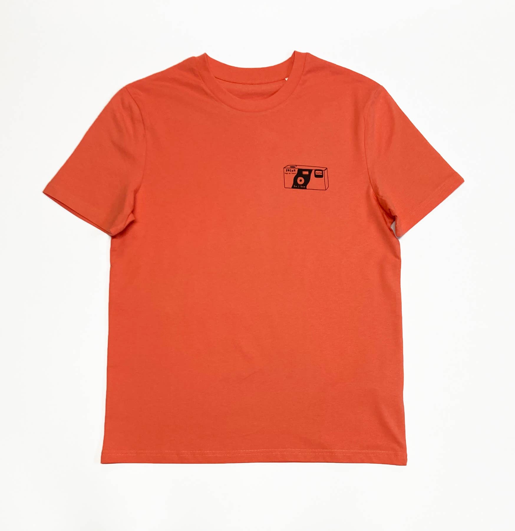 Aim & Snap Disposable Camera Unisex T-Shirt - Orange