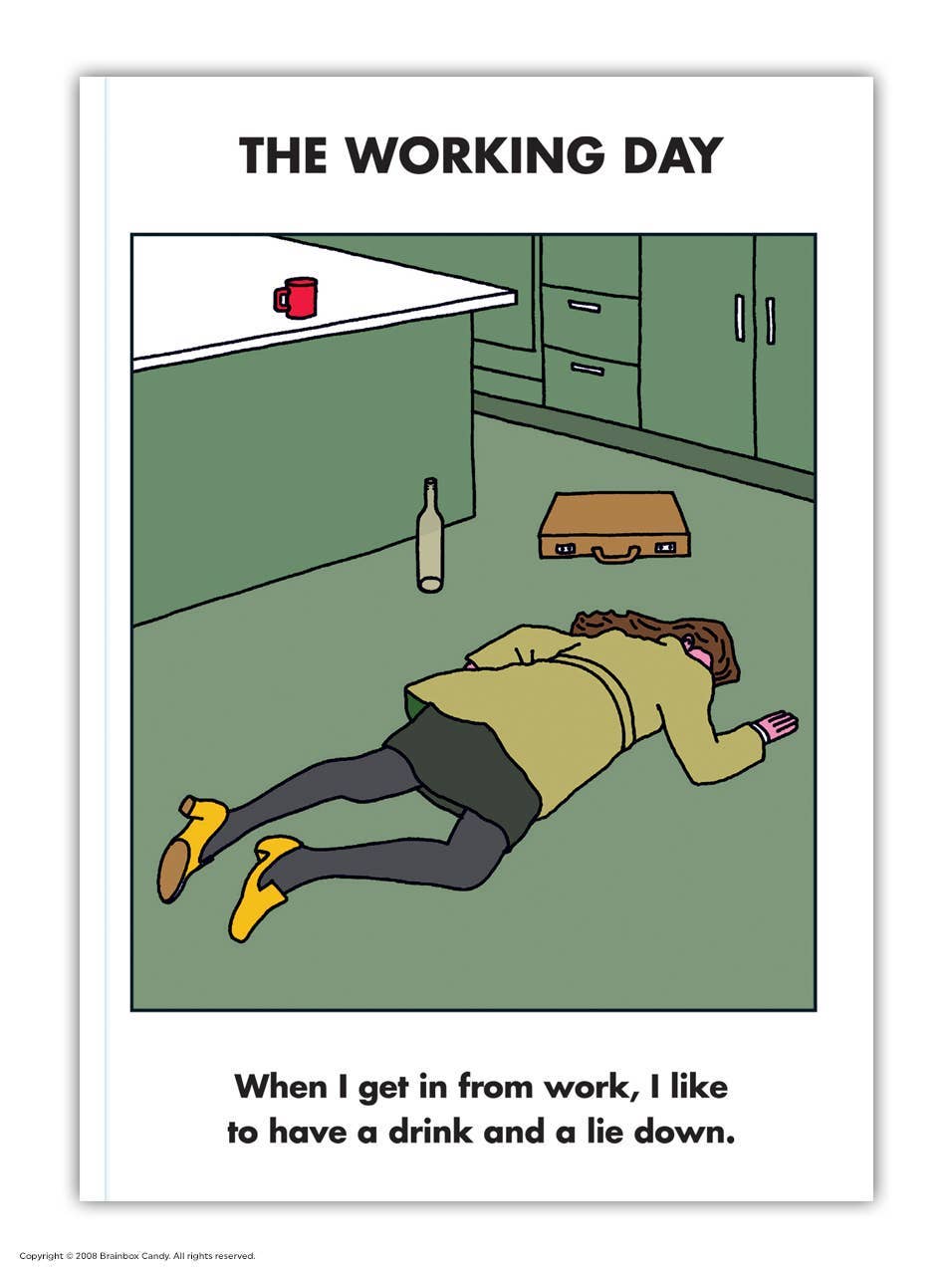 Sale Funny A6 Notebook - Work Lie Down By Modern Toss