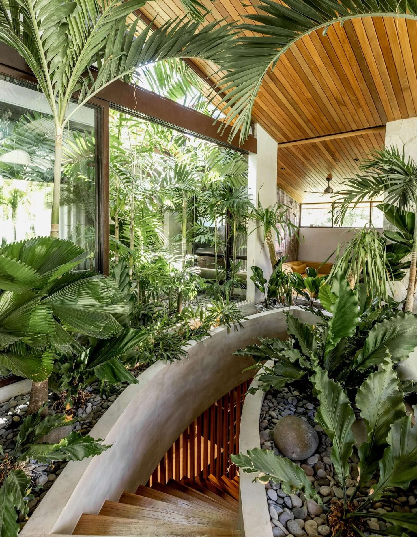 The House of Green - Explore Biophilic Architecture showcasing lush indoor greenery and natural design elements.