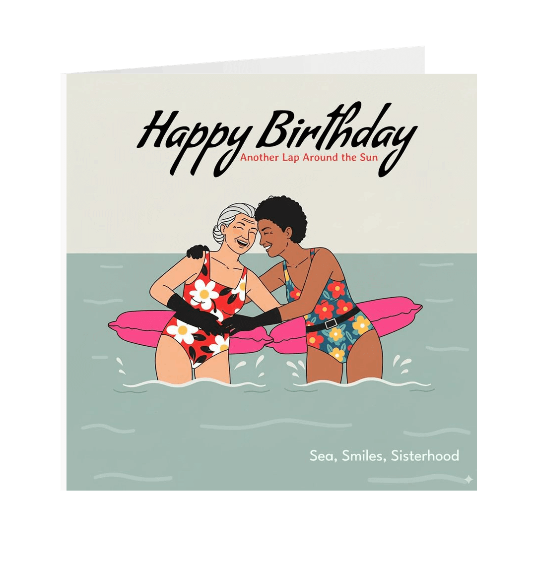 White Printed Greetings Cards Front