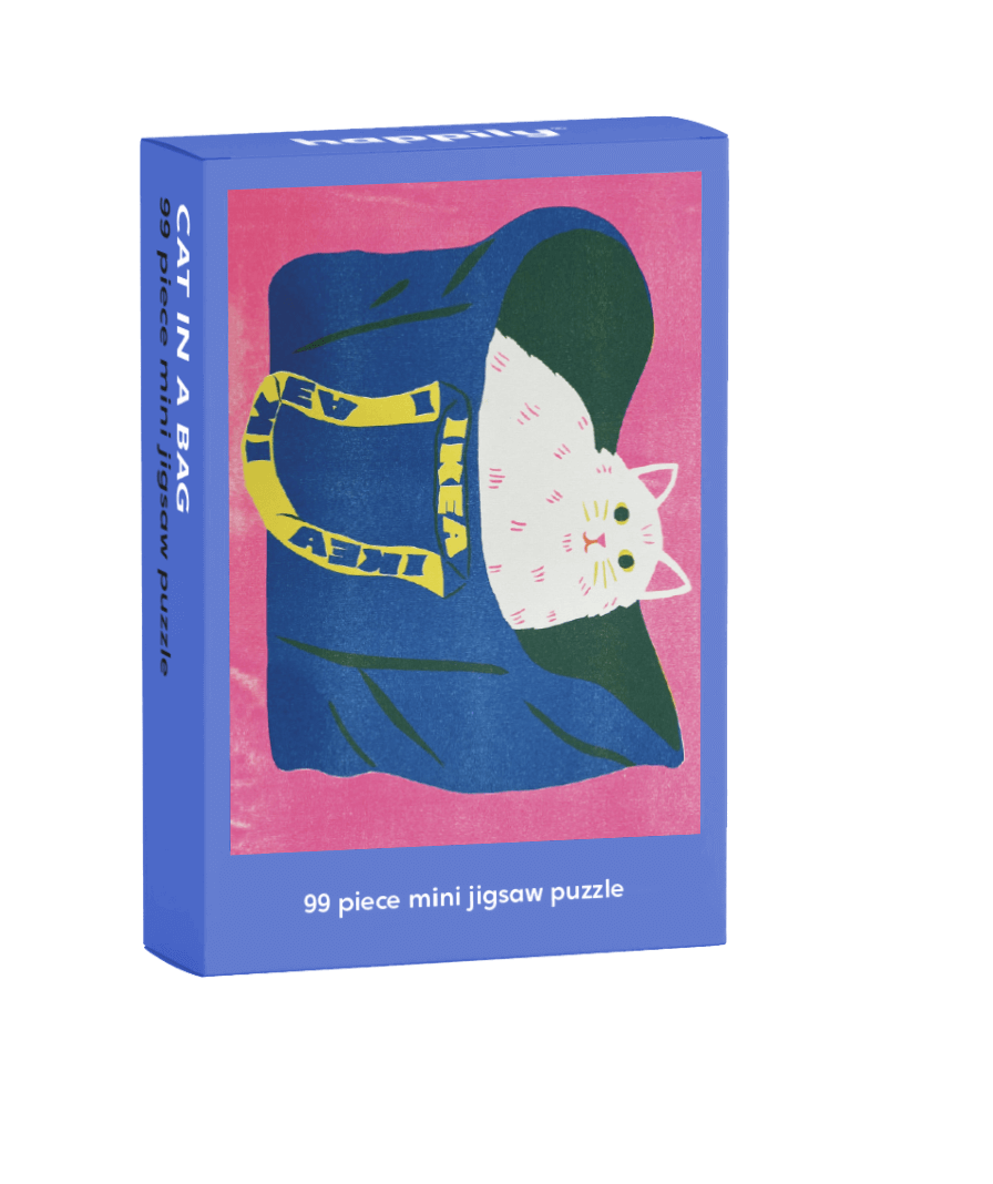 Cat in a bag - 99 Piece Mini Jigsaw Puzzle