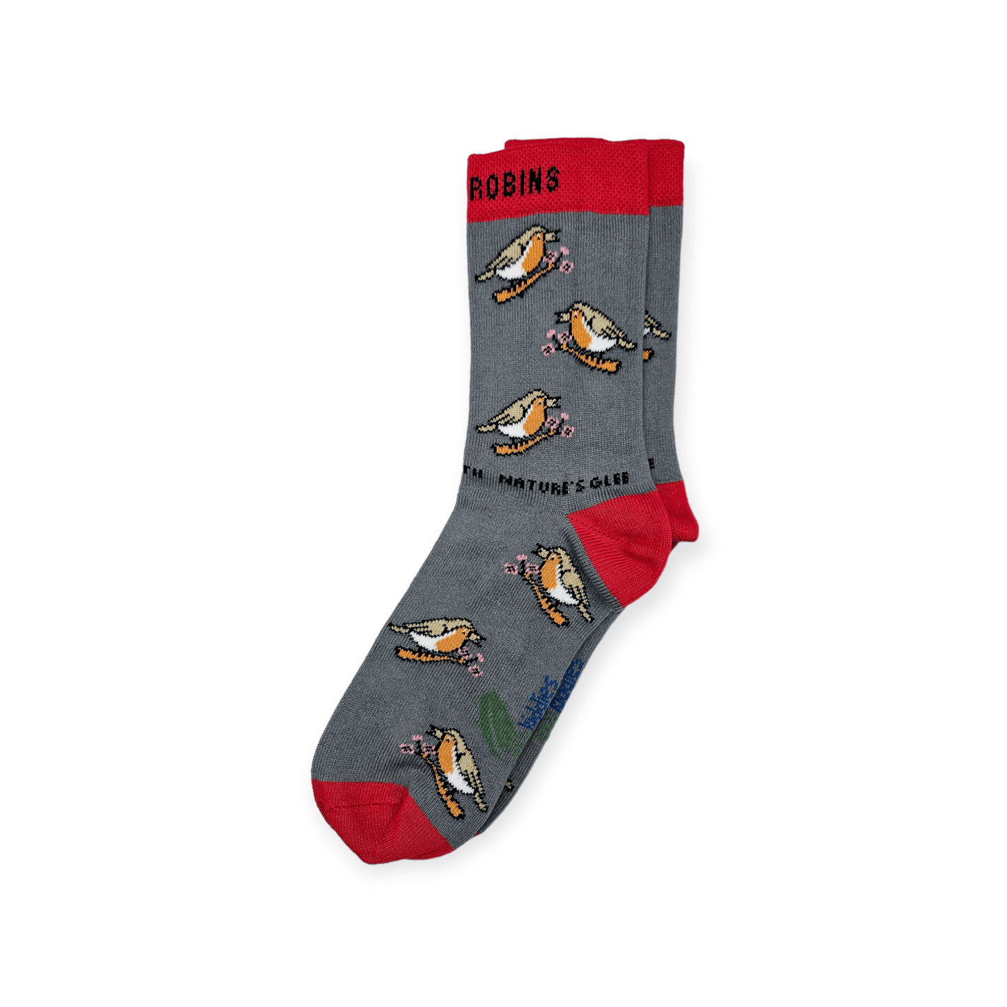 CHIRPY ROBIN ORGANIC COTTON KIDS SOCKS featuring playful designs and eco-friendly materials.
