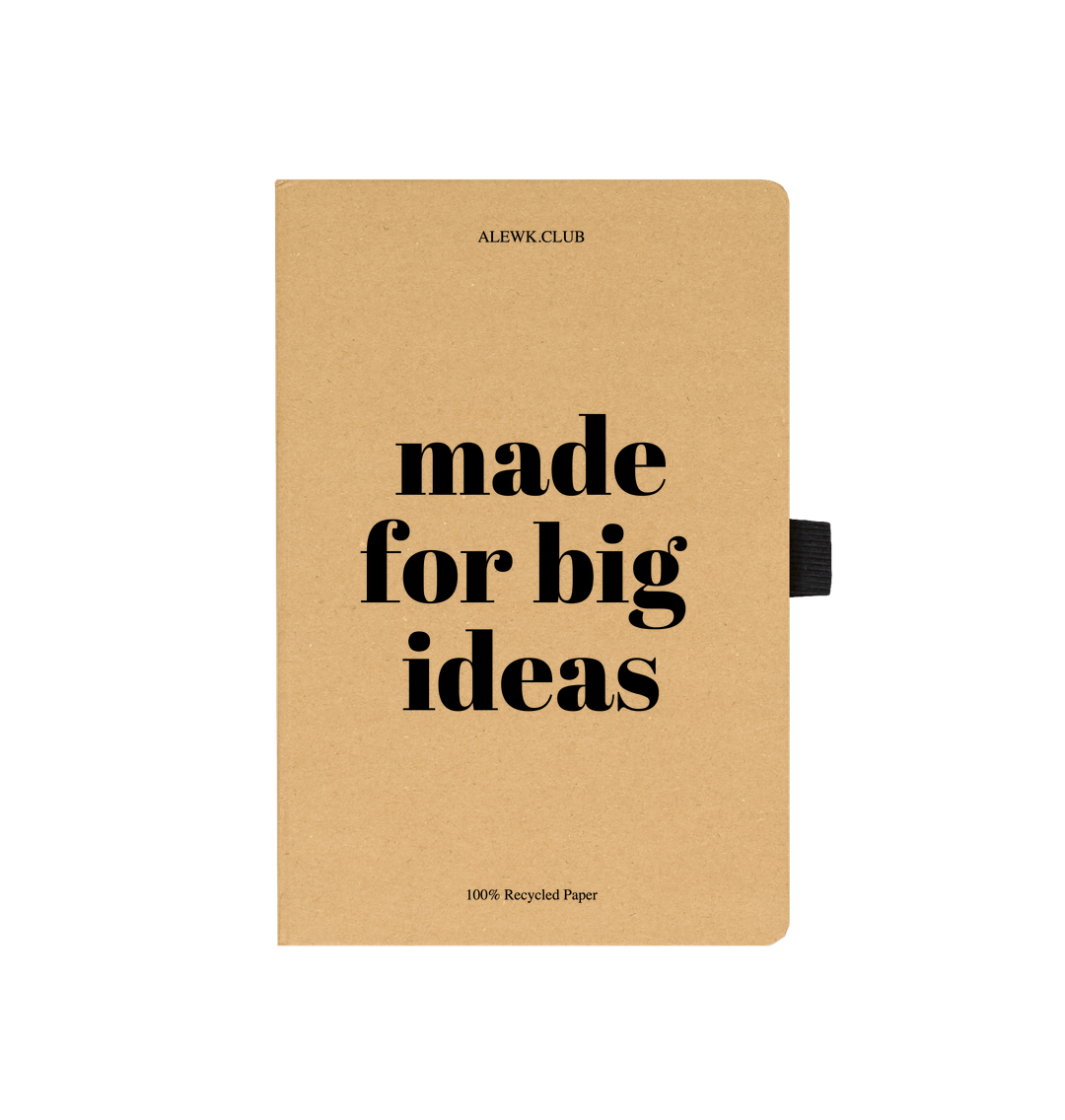 Kraft ALEWK.CLUB | 100% Recycled Kraft Paper Notebook