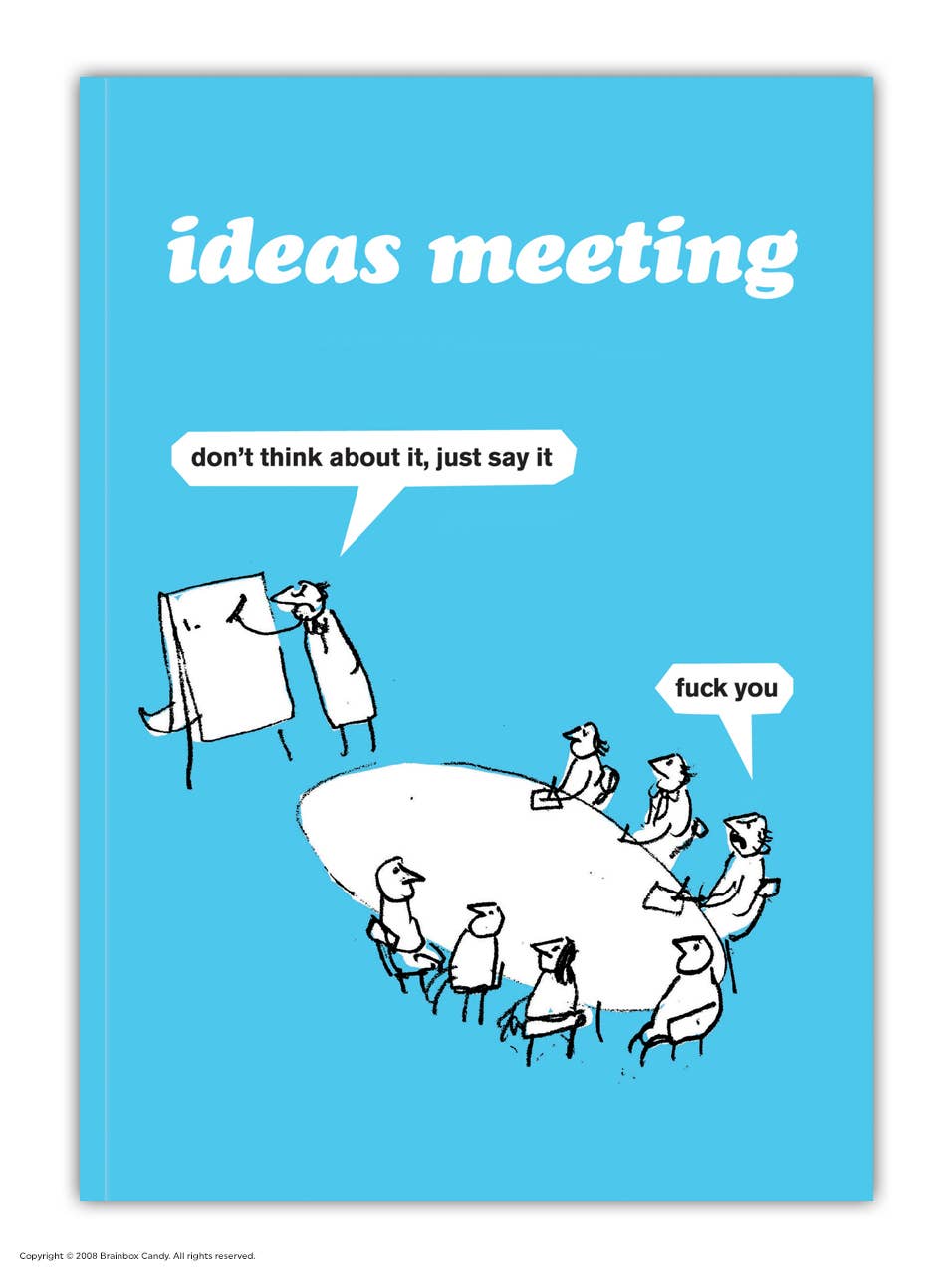 Sale Funny A6 Notebook - Ideas Meeting  By Modern Toss