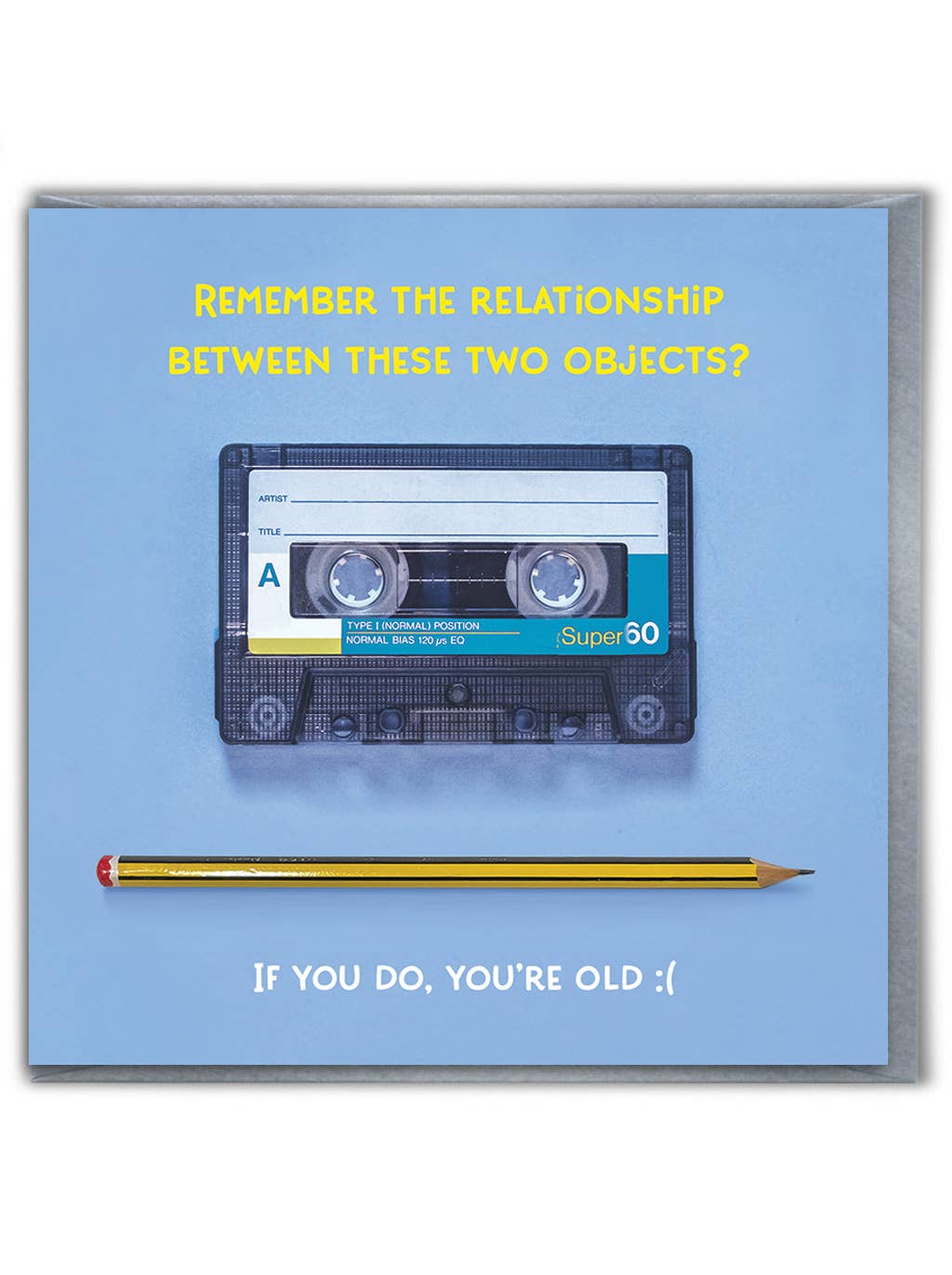 Sale Funny Card - Cassette Tape Retro Greetings Card