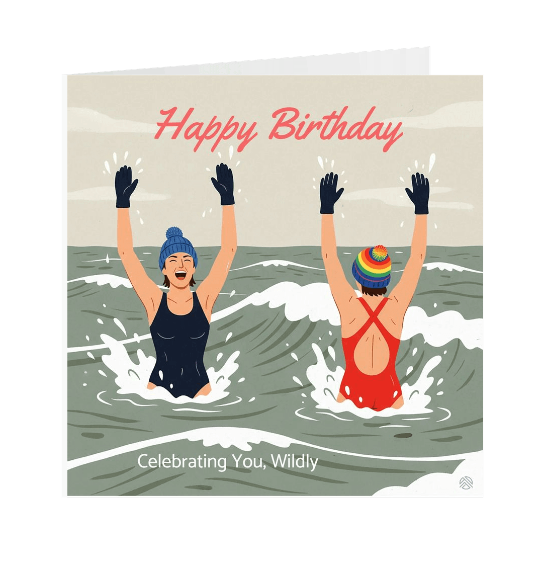 White Printed Greetings Cards Front