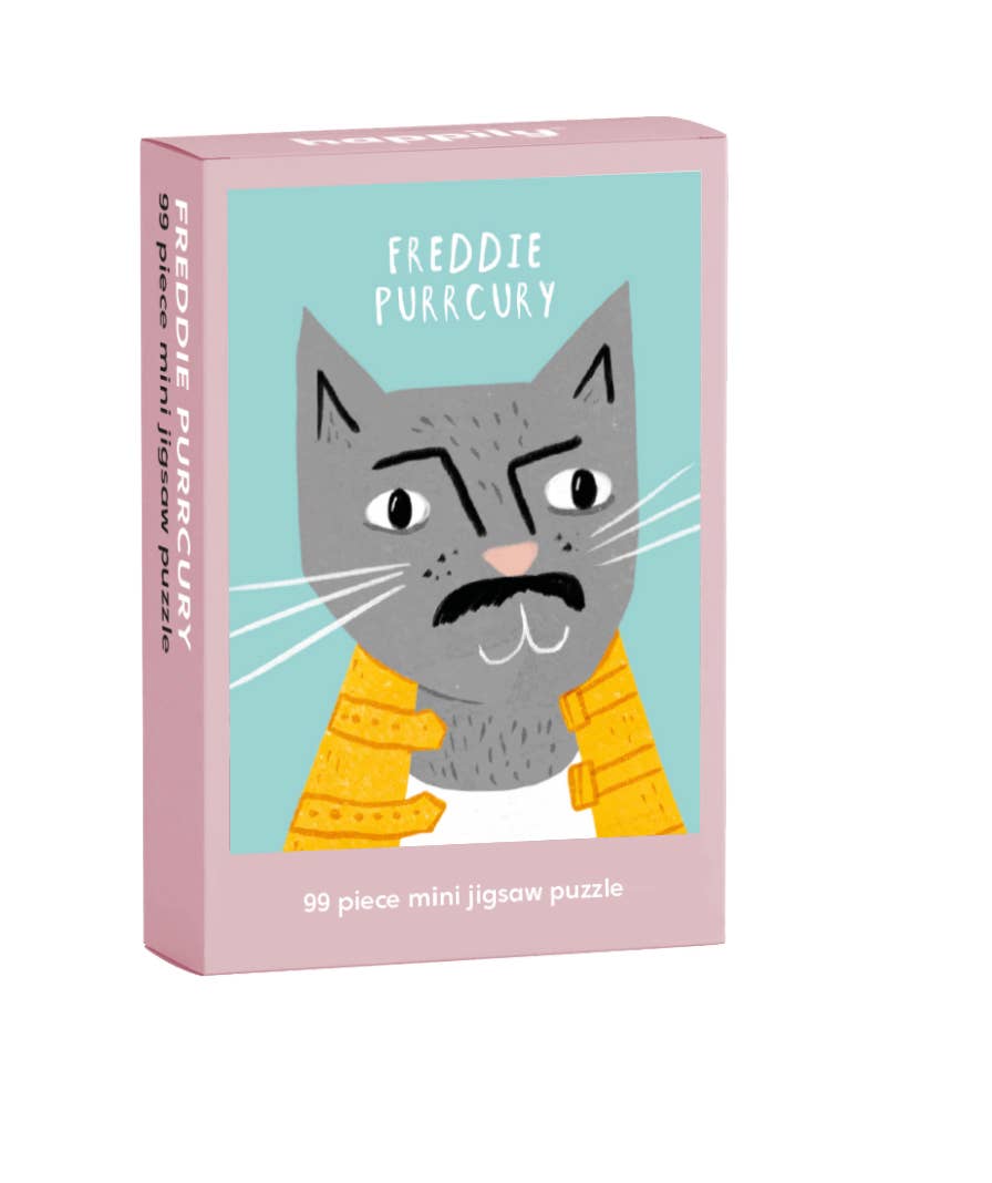 Freddie Purrcury - 99 Piece Mini Cat Jigsaw Puzzle