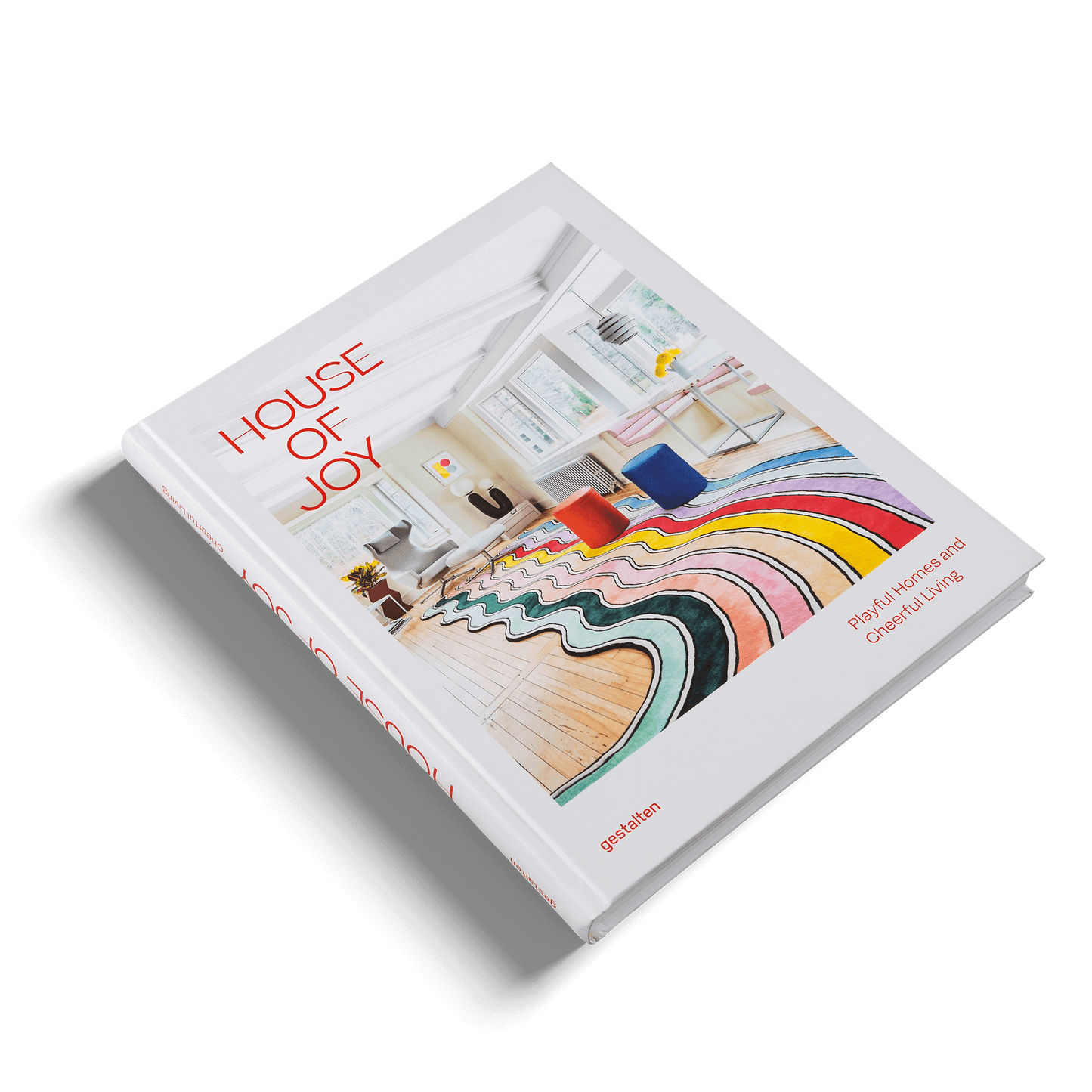 House of Joy playful interior design book with vibrant cover and colorful interior decor theme.
