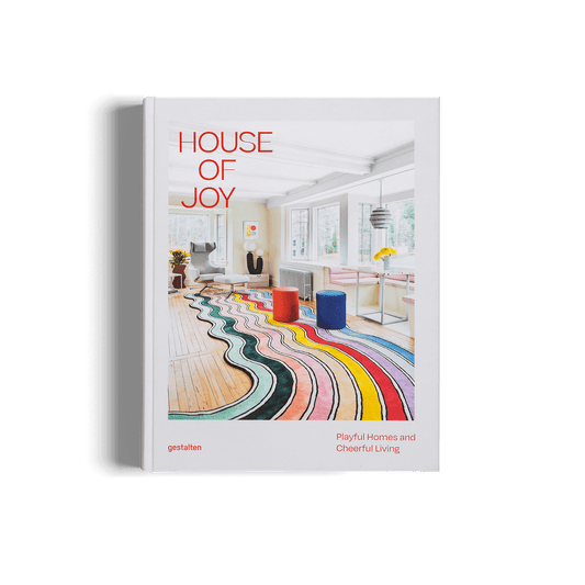 Book cover of House of Joy playful interior design featuring vibrant decor and colorful patterns.