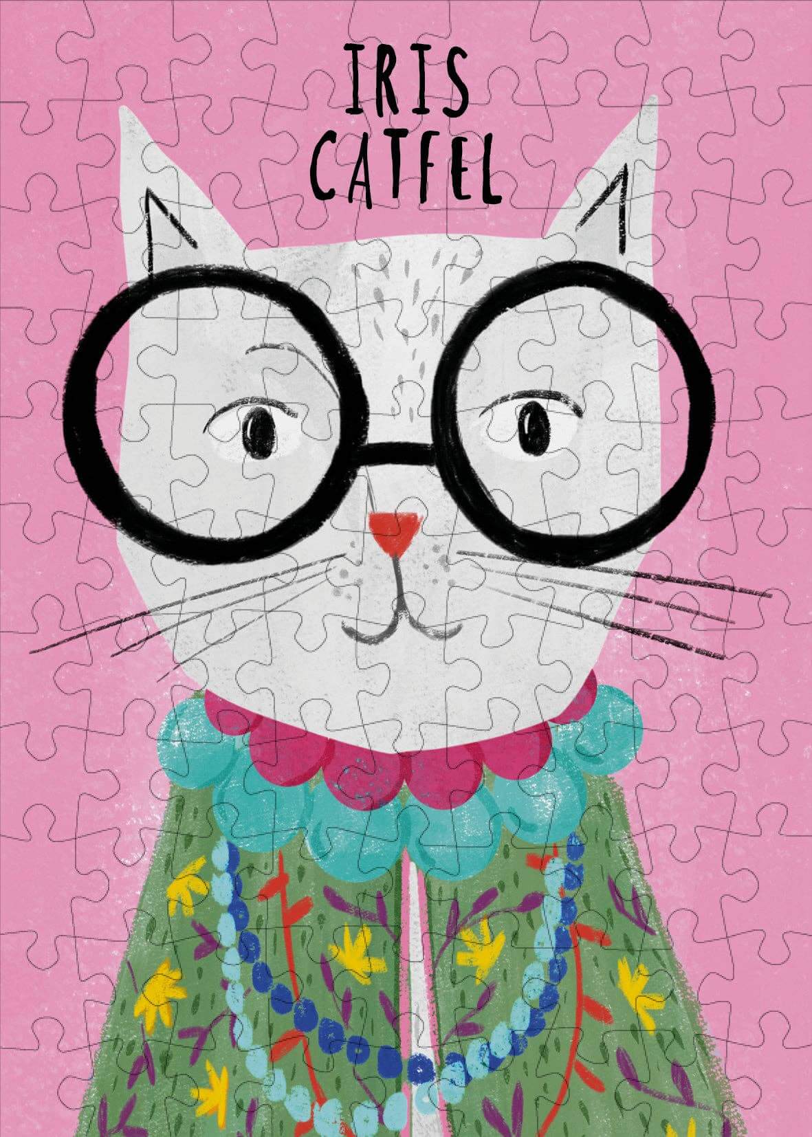 Iris Catfel - 99 Piece Mini Jigsaw Puzzle