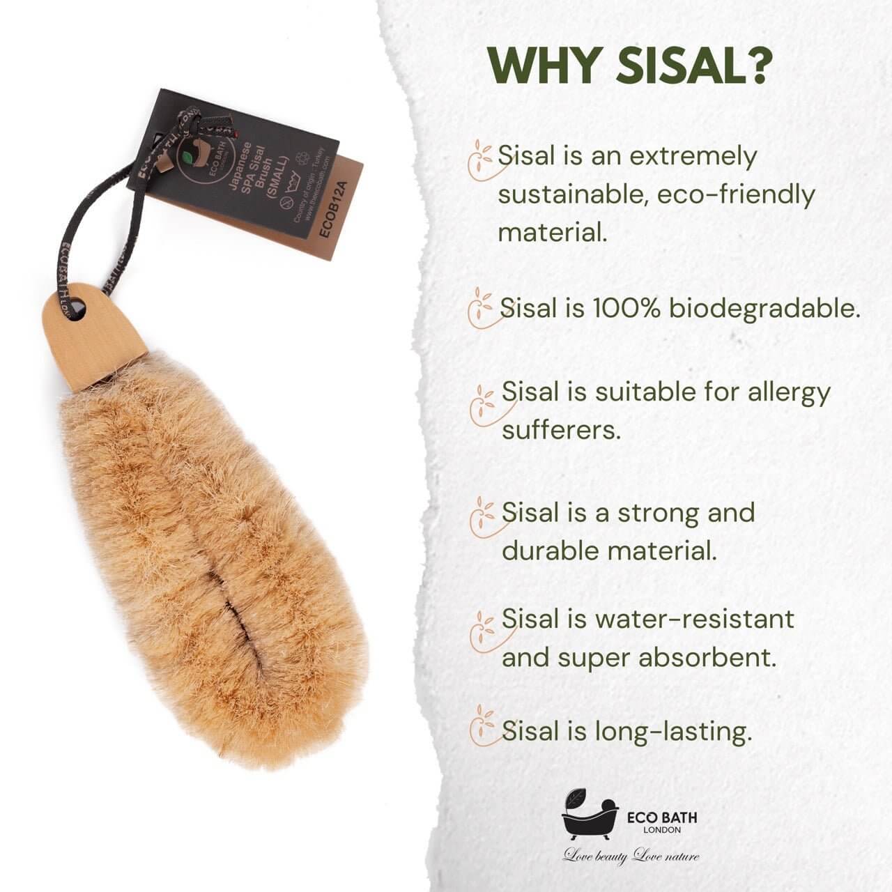 Japanese SPA Sisal Brush - Eco-Friendly Exfoliation with sustainable sisal material benefits.