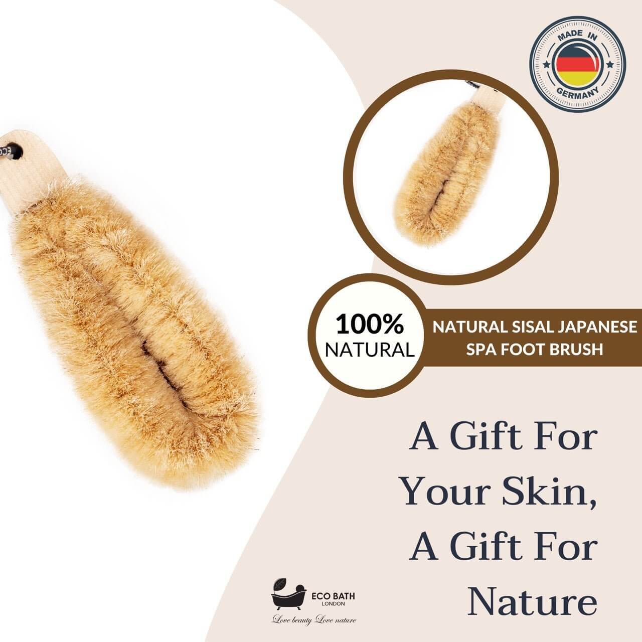 Japanese SPA Sisal Brush - Eco-Friendly Exfoliation for skincare and nature.