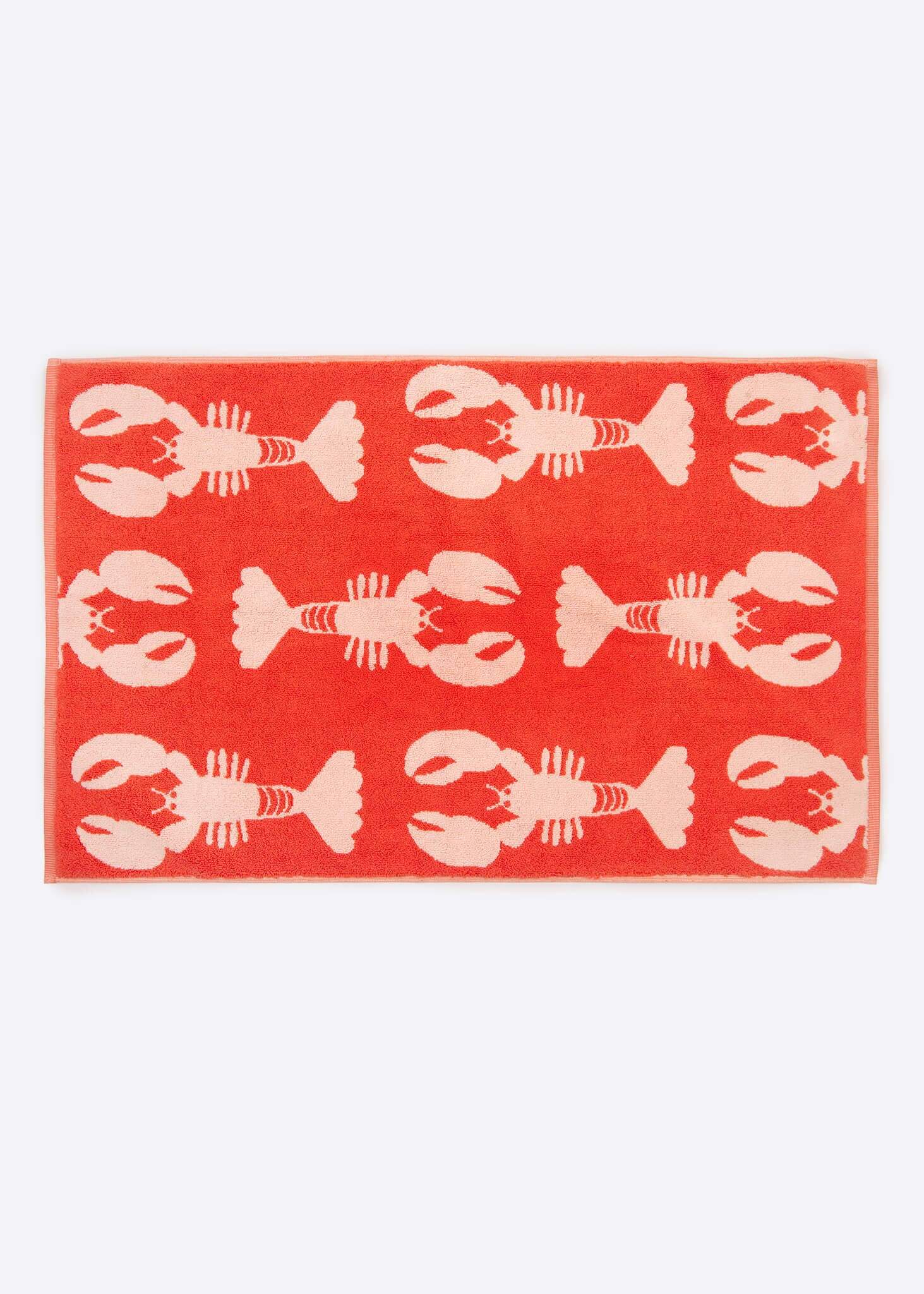 Anorak Lobster Organic Cotton Hand Towel