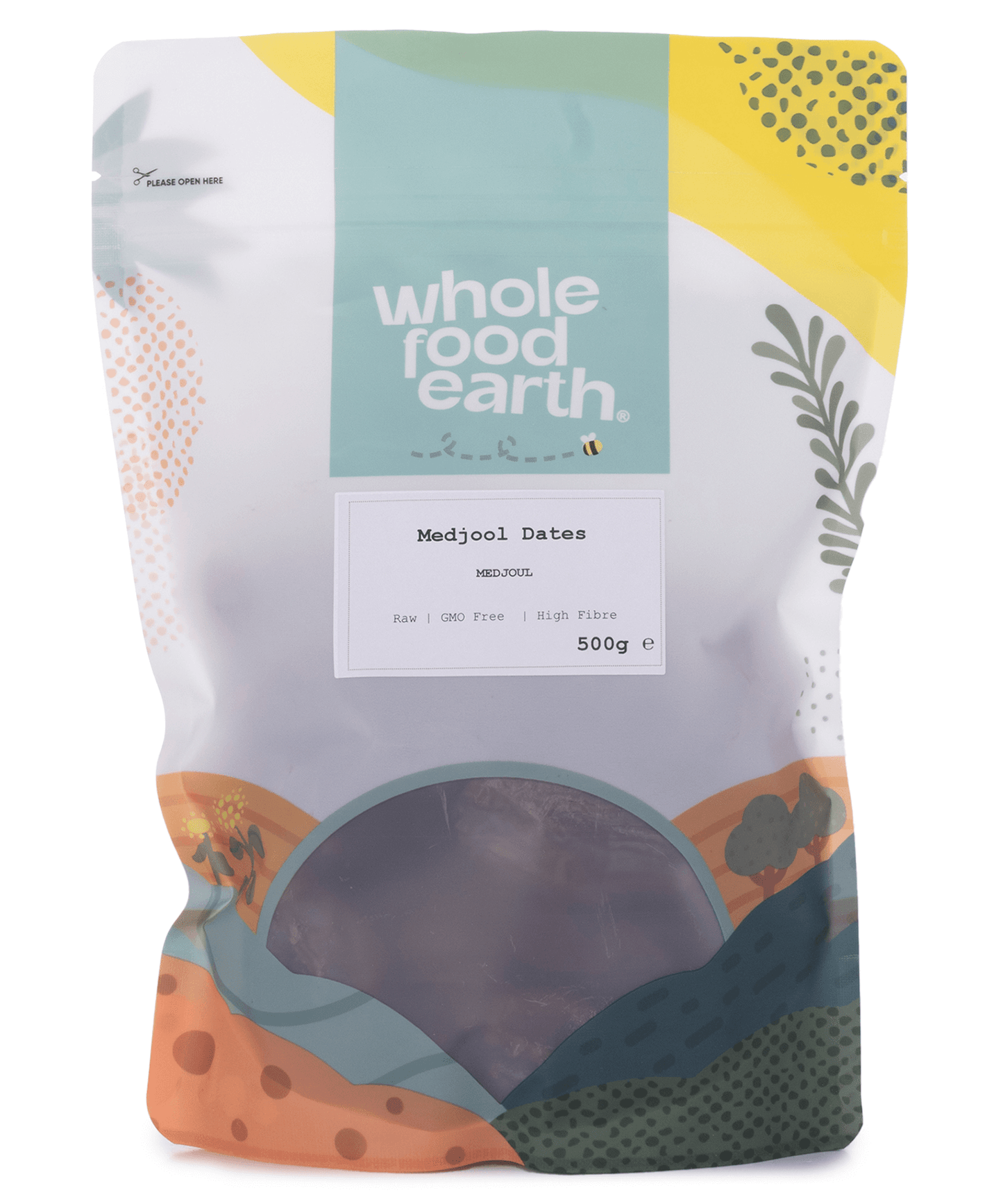 Medjool Dates packaged in eco-friendly bag from organic online shop UK in Brighton and Hove.