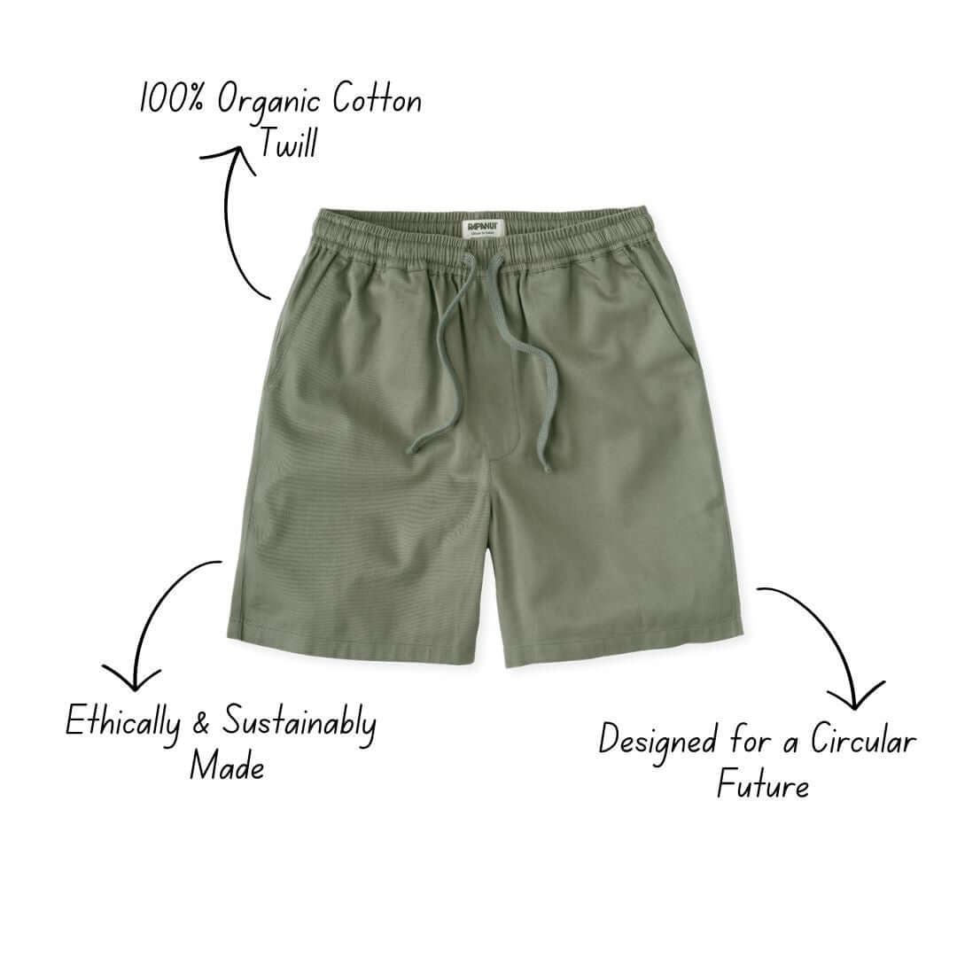 Men's Sandbar Drawstring Organic Cotton Shorts