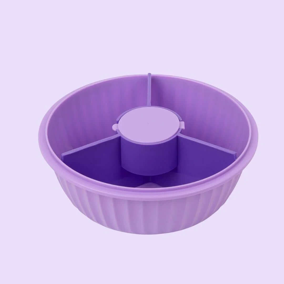 NEW! Yumbox Poke Bowl with 3 Compartment Divider - Various Colours in purple color