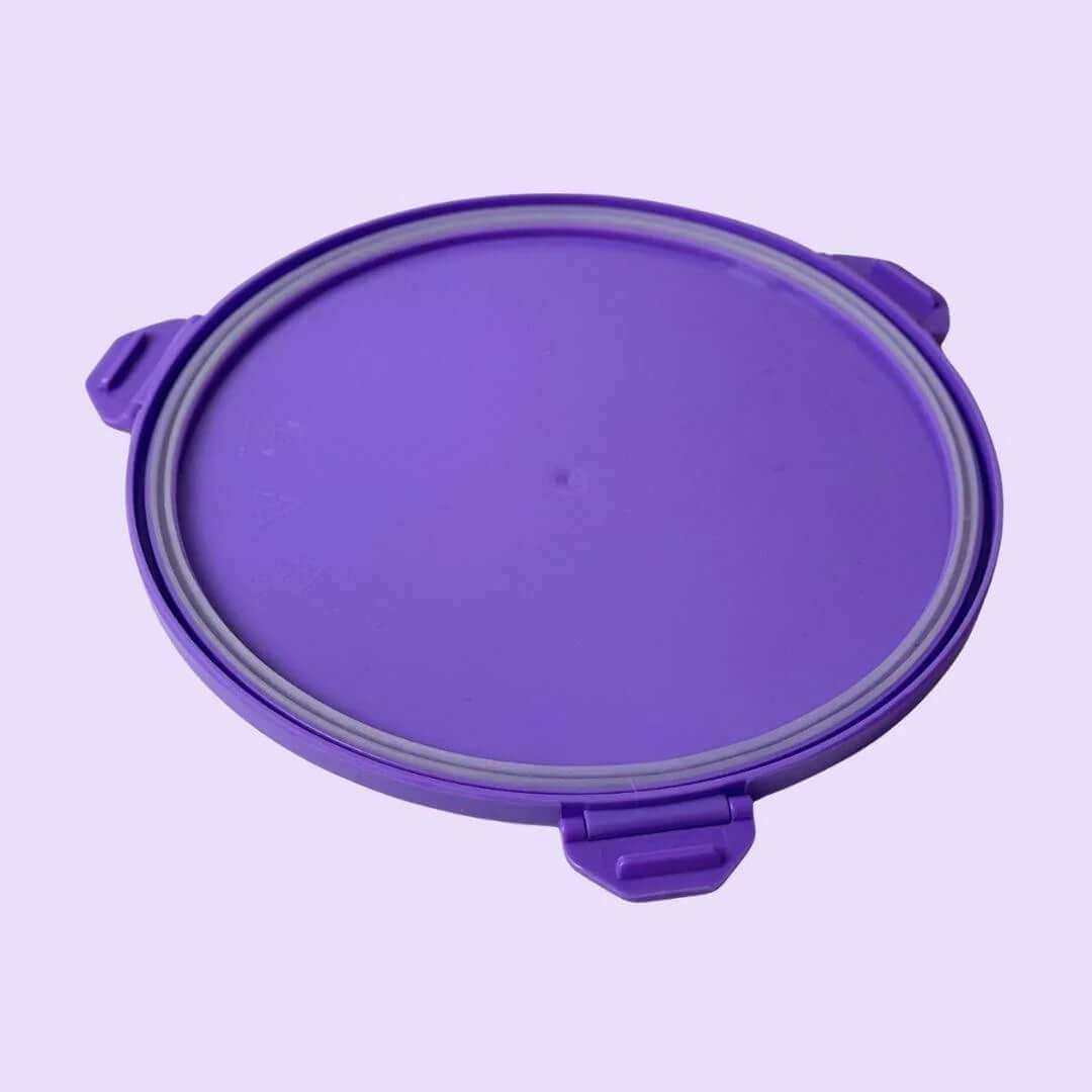 NEW! Yumbox Poke Bowl with 3 Compartment Divider - Various Colours, purple lid for leakproof storage.