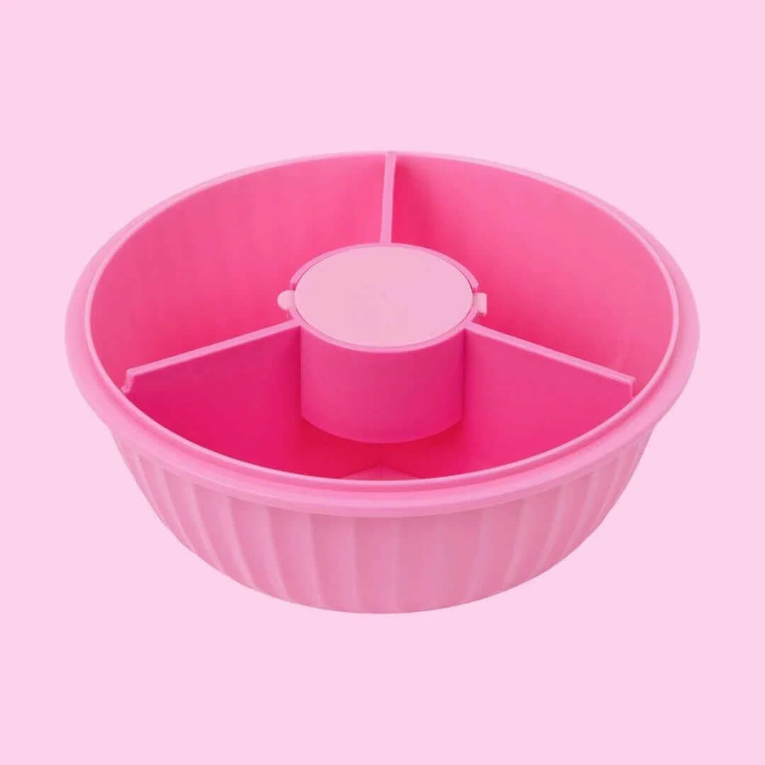 NEW! Yumbox Poke Bowl with 3 Compartment Divider - Various Colours in pink color with removable divider.