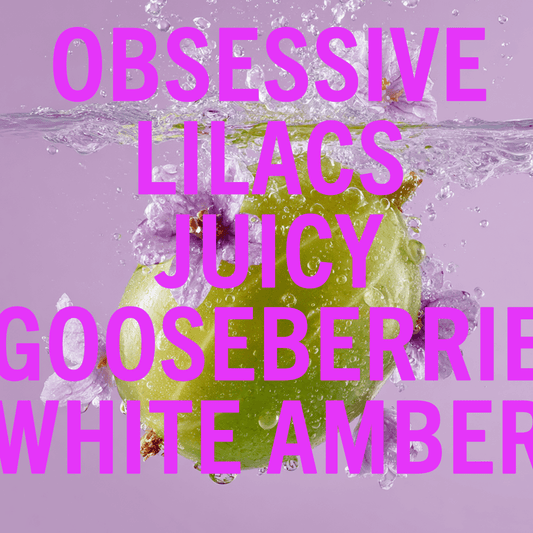 Lilacs & Gooseberries Fragrance 100ml with juicy gooseberries and lilacs in water