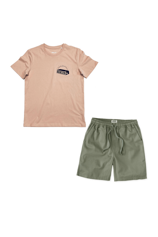 Organic Cotton T-Shirt & Shorts Bundle – Sunset Tee & Sandbar Shorts