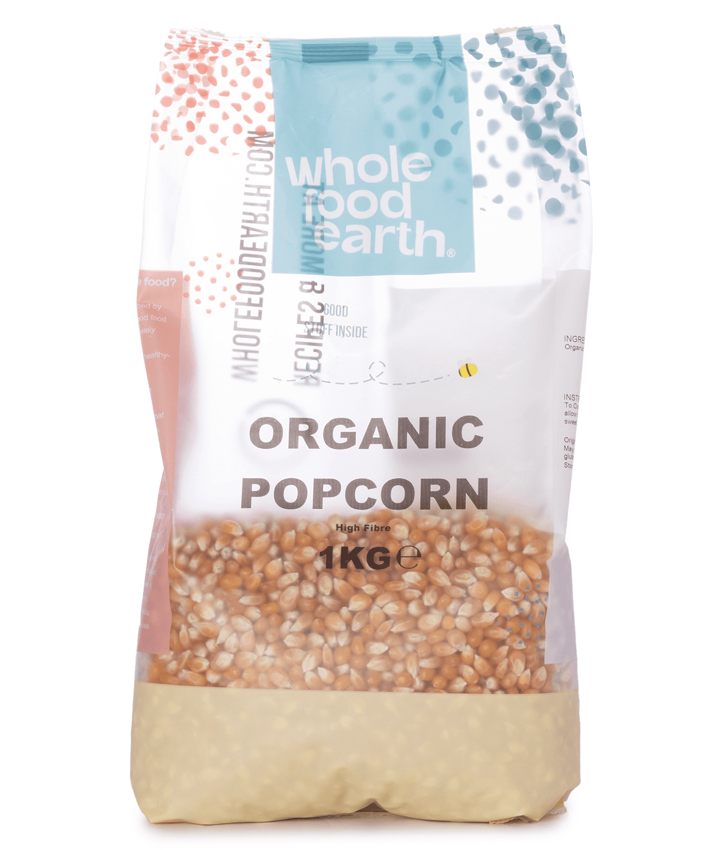 Organic Popcorn - Delicious & Non-Perishable Snack in eco-friendly packaging from Whole Food Earth.