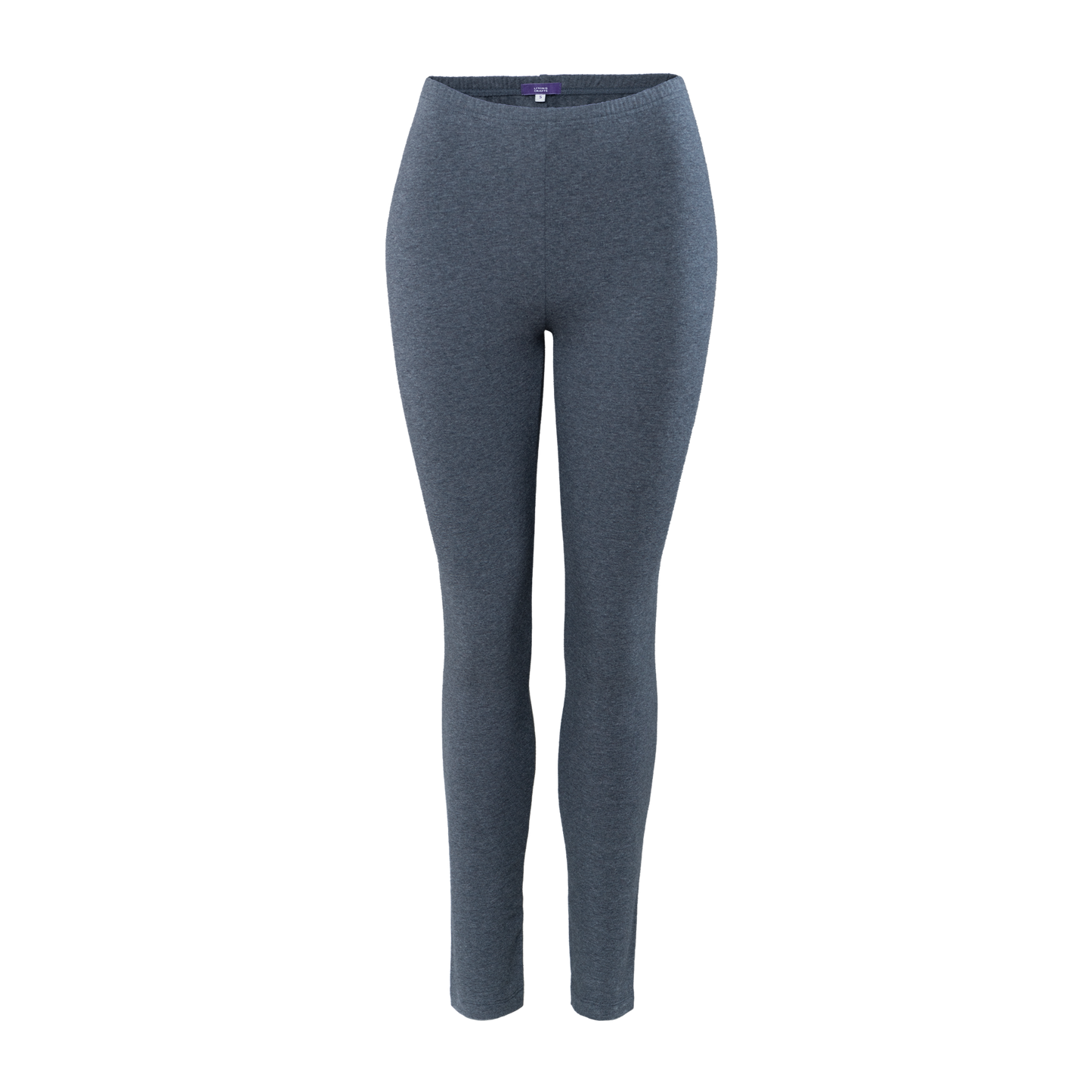 Organic Stretch Fleece Leggings: Womens in grey, featuring a slim-fit silhouette and high-rise waistband for comfort.