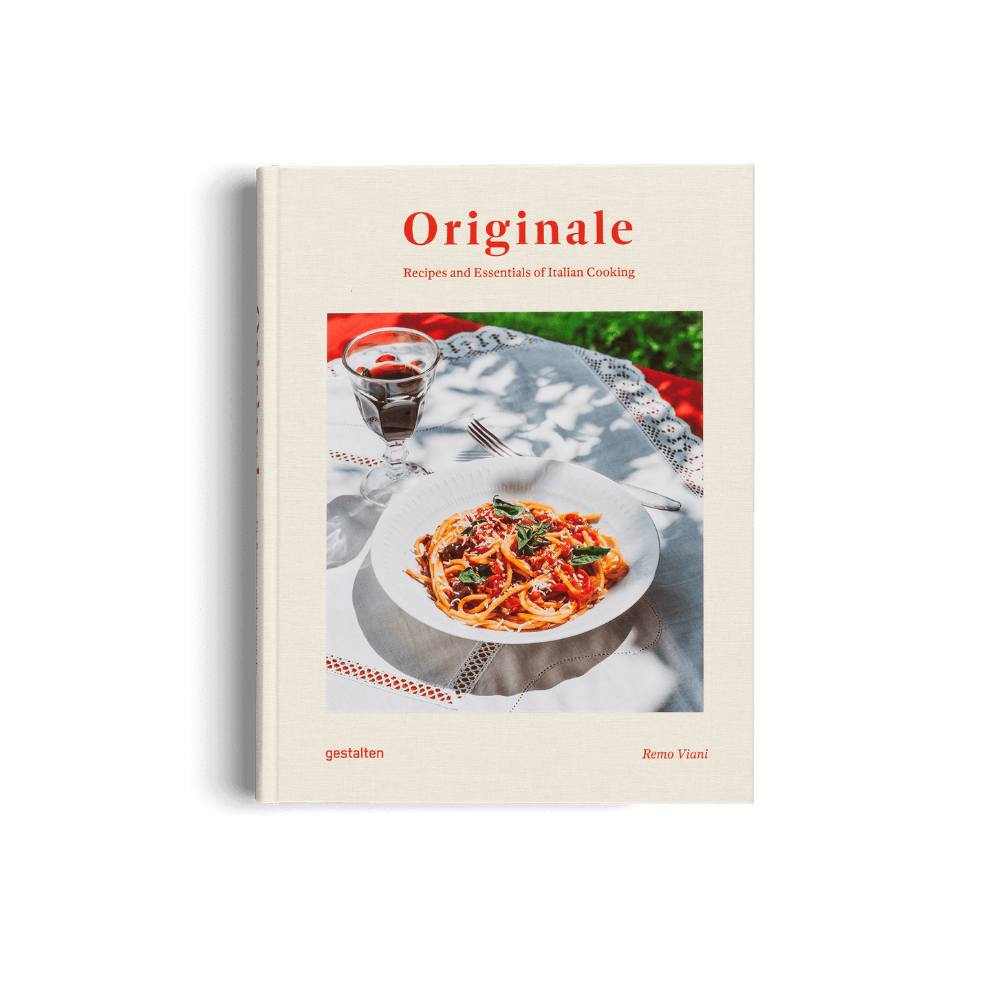 Originale: Recipes and Essentials of Italian Cooking book cover featuring a pasta dish, available at eco-friendly online shop UK.
