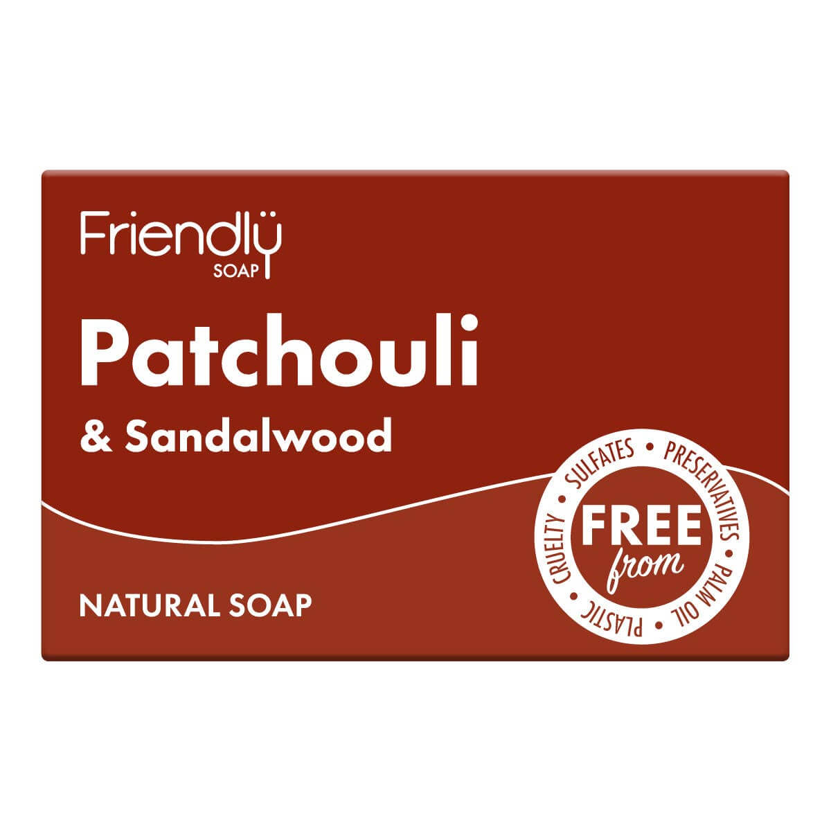 Eco Friendly Soap Bar - Patchouli & Sandalwood Glow - Natural soap with patchouli and sandalwood scent.