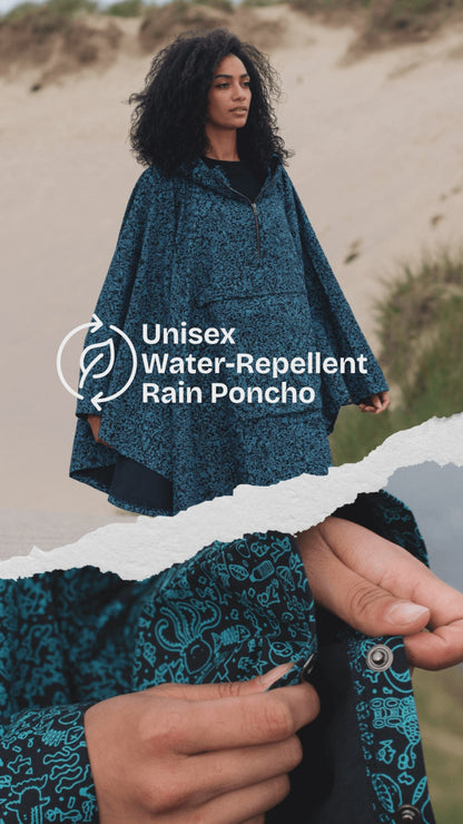 Unisex Water-Repellent Rain Poncho