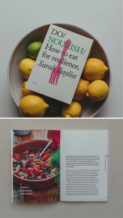Do Nourish Book Nutrition Guide Sarah Bayliss Healthy Eating Wellbeing Gift UK