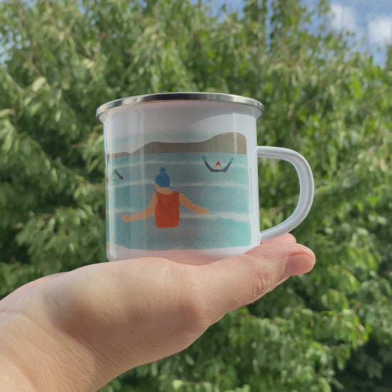 The Wild Swimming Enamel Mug -5
