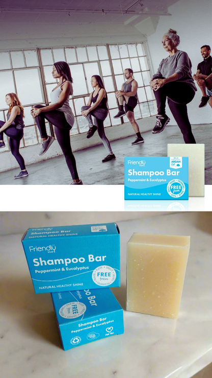 Peppermint & Eucalyptus Shampoo Bar | Friendly Soap