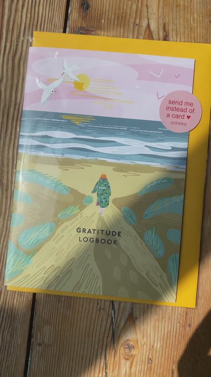 Gratitude Logbook - Over the Dunes Cover