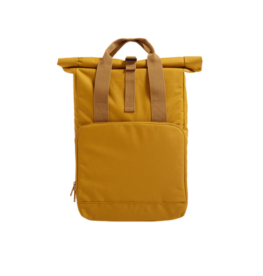 Mustard ALEWK.CLUB | Recycled Twin Handle Roll-Top 14L Backpack